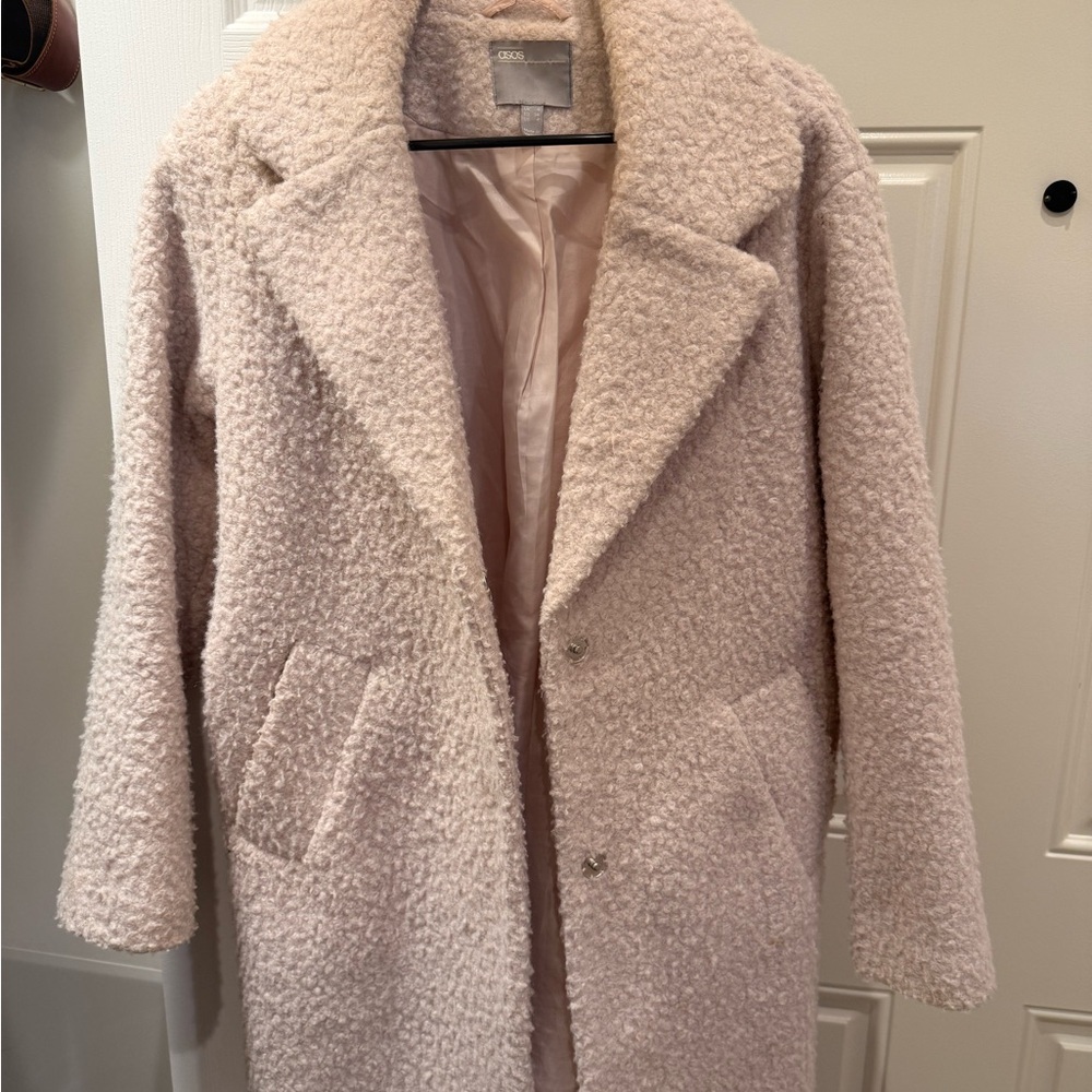 ASOS Soft Blush Teddy Jacket